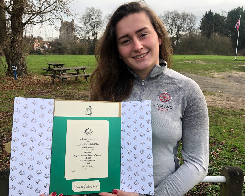 Essex’s Curtis Cup player Lily May Humphreys from Stoke by Nayland Golf Club