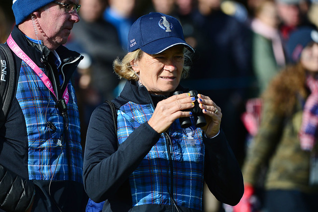 European Solheim Cup captain Catriona Matthew during Friday morning’s foursomes at Gleneagles