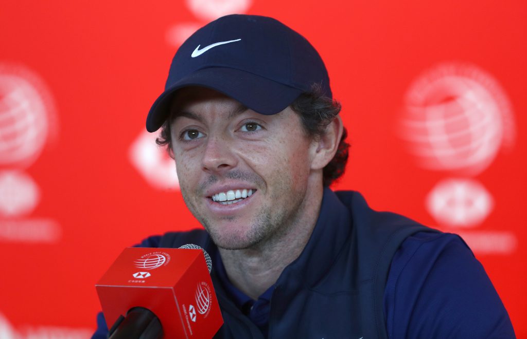 Rory McIlroy at a press conference before the 2019 WGC-HSBC Champions