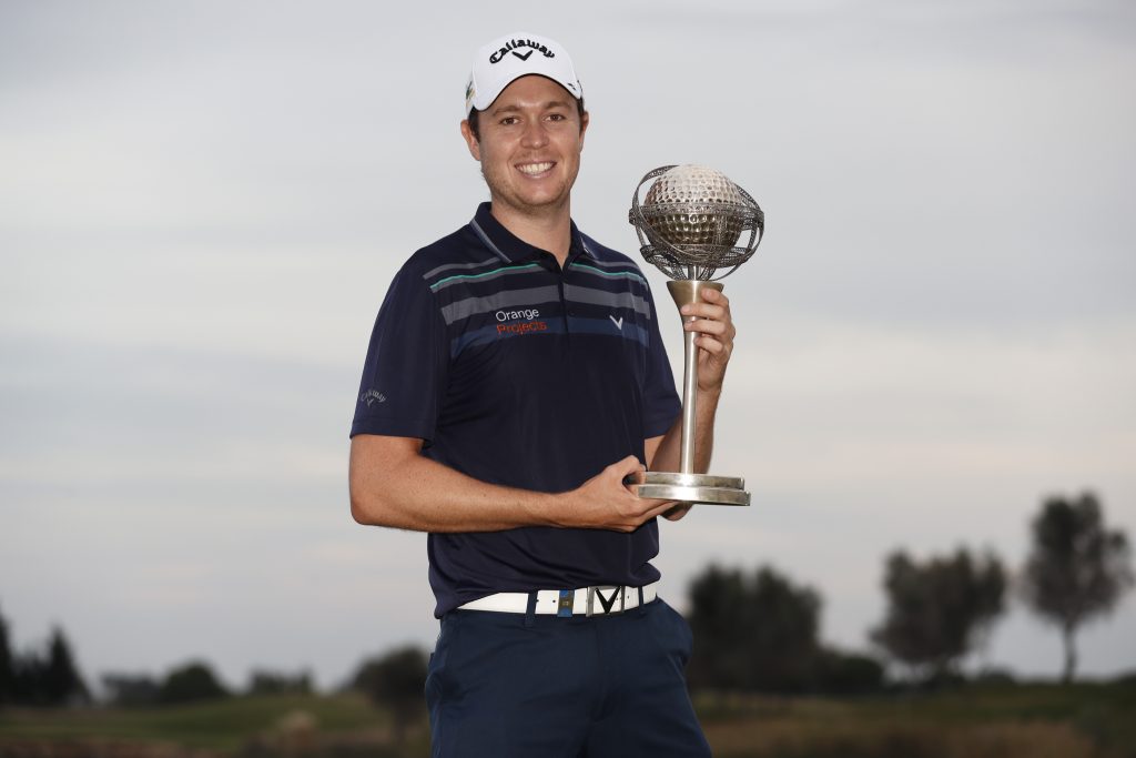 2019 PORTUGAL MASTERS WINNER STEVEN BROWN, FROM WENTWORTH GOLF CLUB