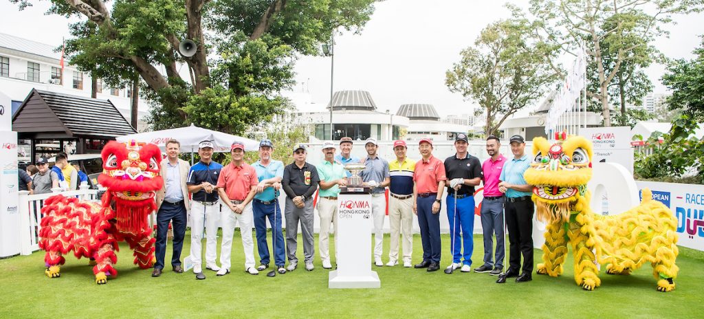 The teeing-off Ceremony at the 2018 Honma Hong Kong Open