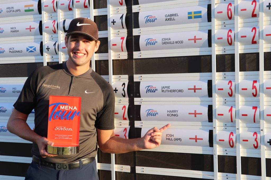 2019 Journey to Jordan MENA Tour Championship winner from Harry Konig, from Tiverton Golf Club
