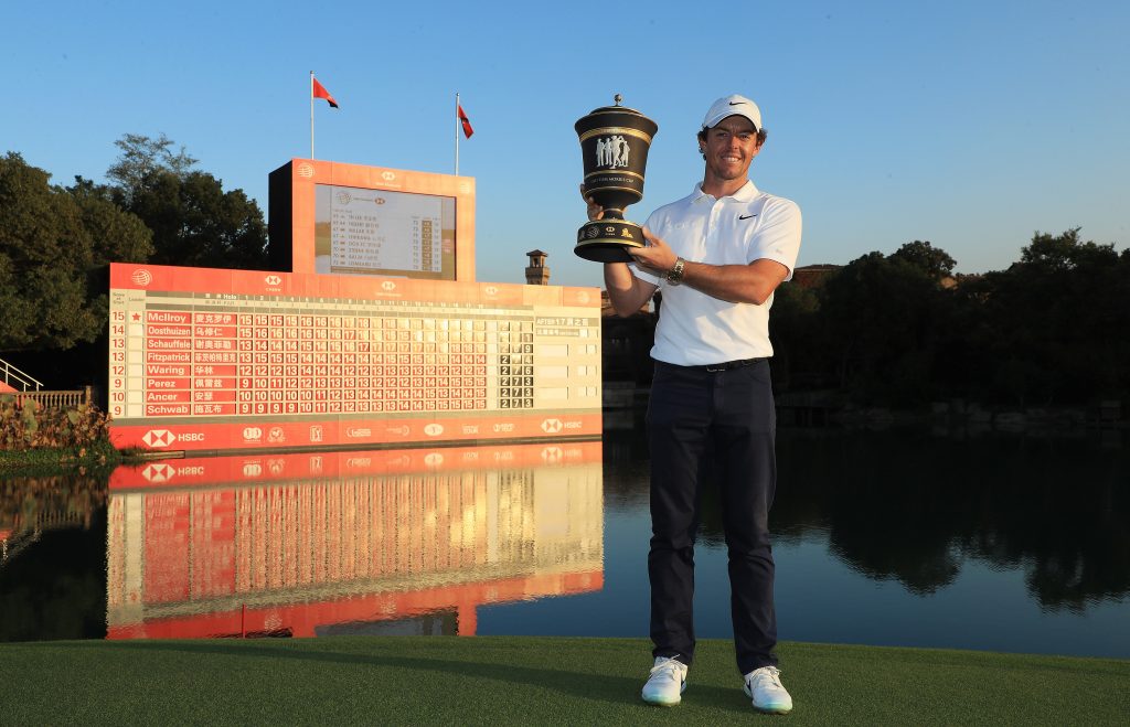 2019 WGC-HSBC CHAMPIONS winner Rory McIlroy