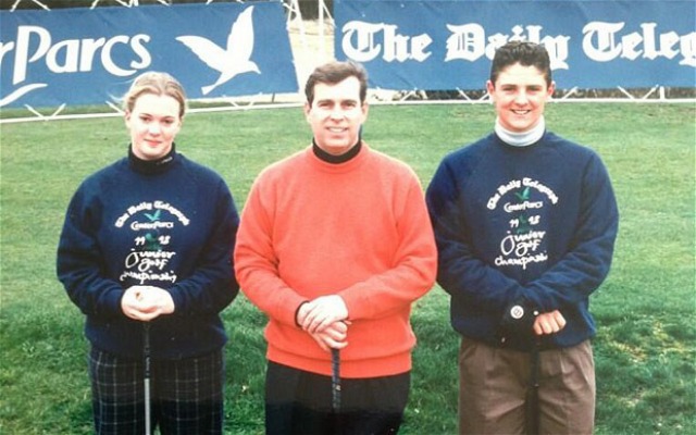 Justin Rose (right) at the 1997 Daily Telegraph Junior Championship
