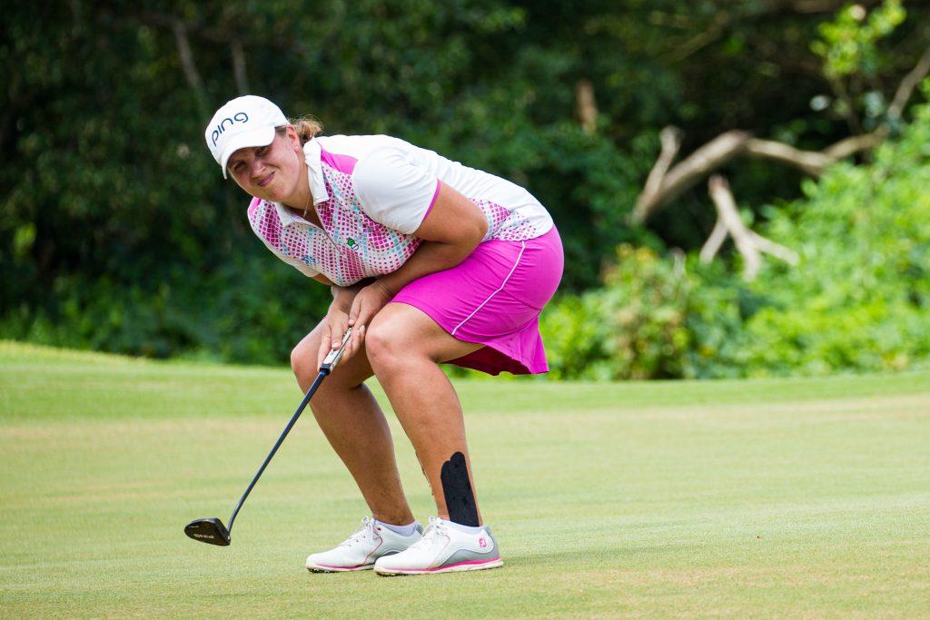 BROKENHURST MANOR’S LIZ Young in the first round of the 2019 Magical Kenya Ladies Open