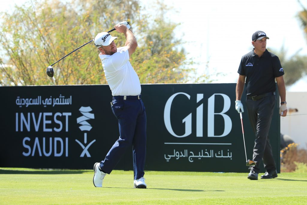 Graeme McDowell shared the first round lead in the 2020 Saudi International