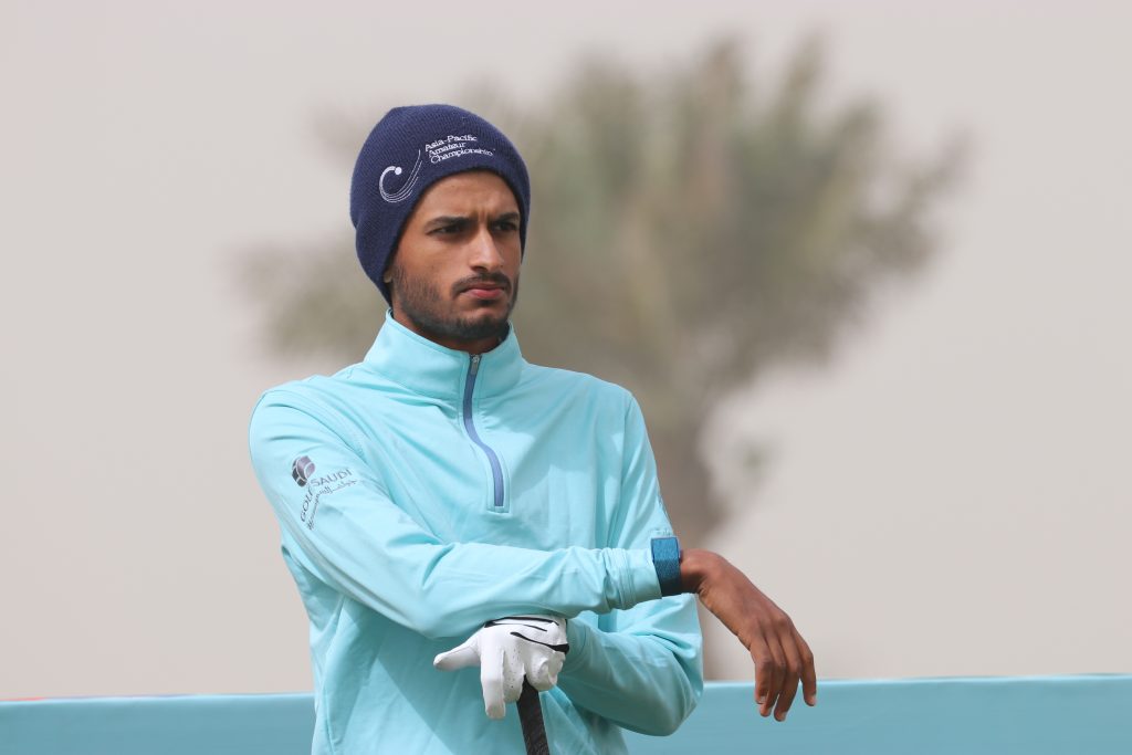 Saud Al Sharif had to settle for the low amateur prize after a final round 81 sent him tumbling down the leaderbaord at the Royal Golf Club Bahrain Open 