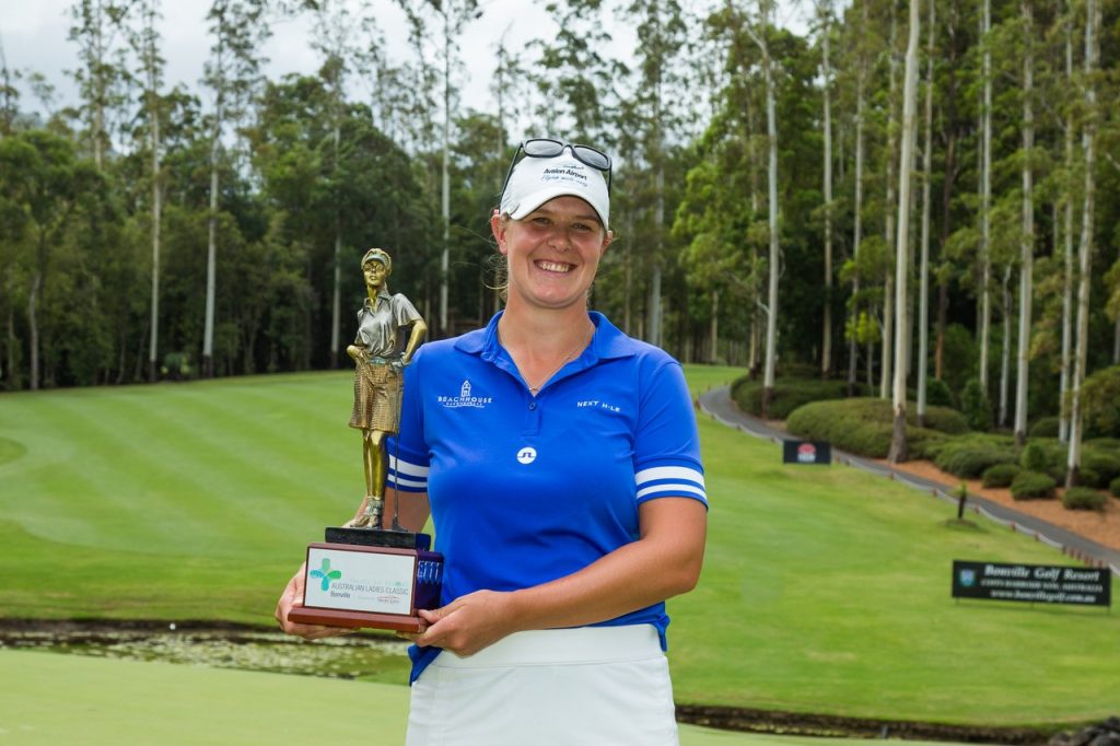 2019 Australian Ladies Classic winner Marianne Skarpnord at Bonville Golf Resort