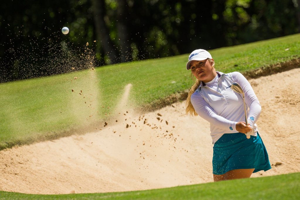 Lauren Stephenson first round leader of the 2020 Australian Ladies Classic at Bonville Golf Resort