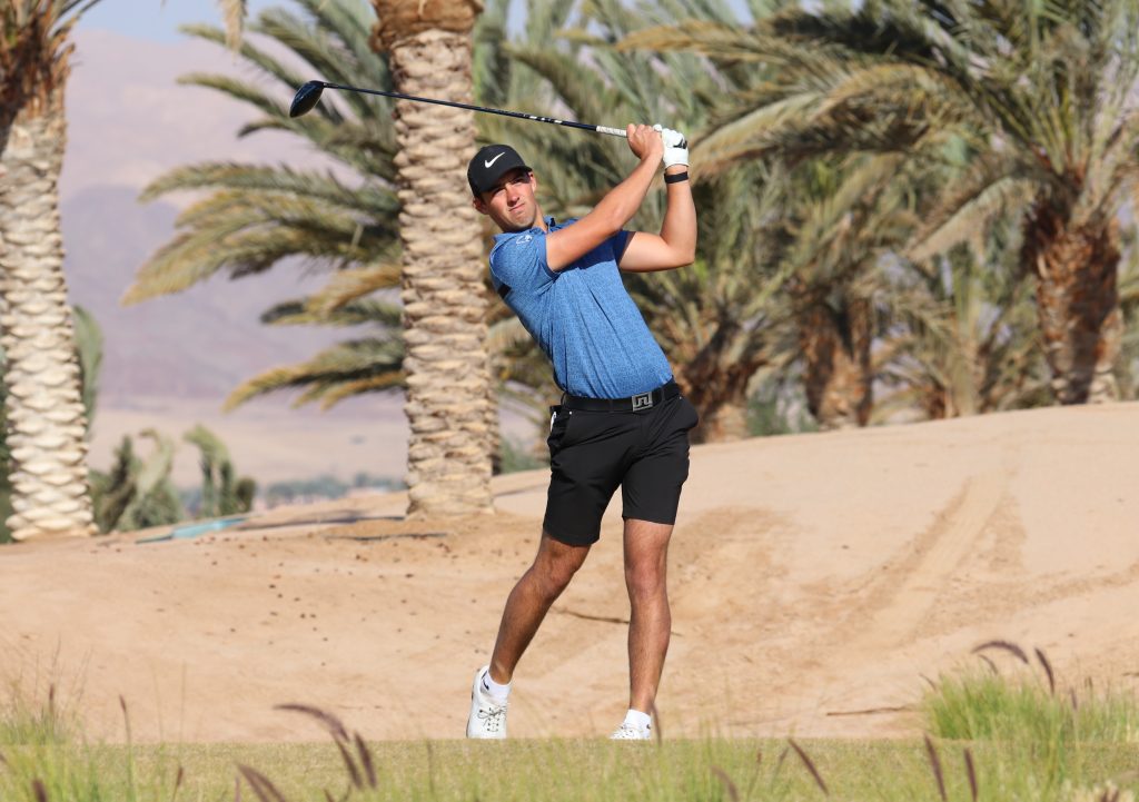 Filton Golf Club’s Mitch Waite was the first round leader of the MENA Tour’s 2020 Journey to Jordan No. 2
