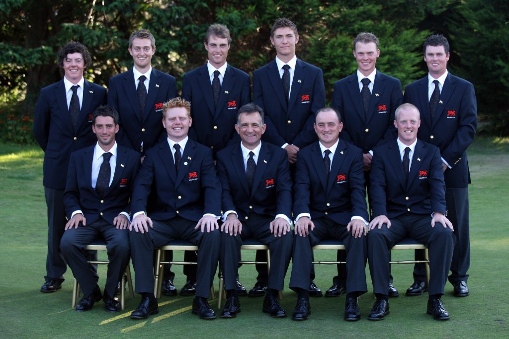 Danny Willett in the 2007 Great Britain and Ireland Walker Cup team at Royal County Down