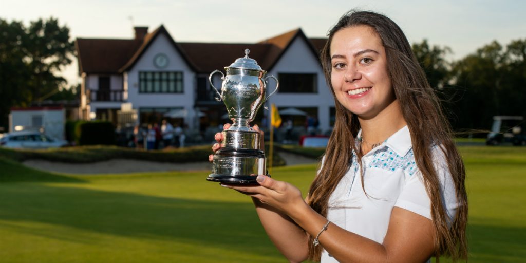 Bishop’s Stortford Golf Club’s Rebecca Earl, winner of the 2019 English Women’s Open Amateur Strokeplay Championship