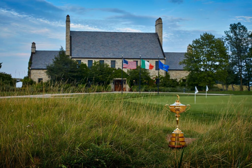 The Ryder Cup at the Whistling Straits course in Wisconsin