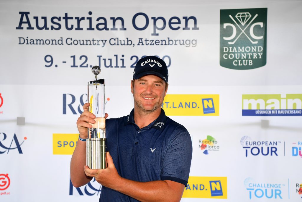 Marc Warren winner of the 2020 Austrian Open at Diamon Country Club