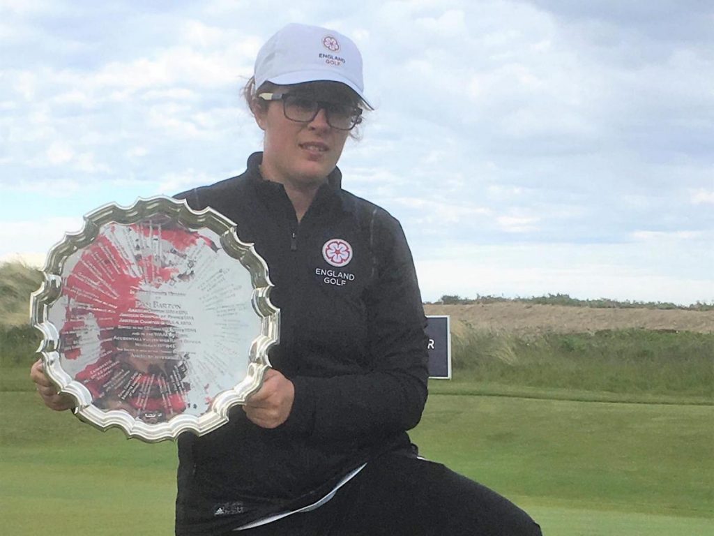 2019 Women’s Amateur Champion Emily Toy from Carloyan Bay Golf Club, in Cornwall