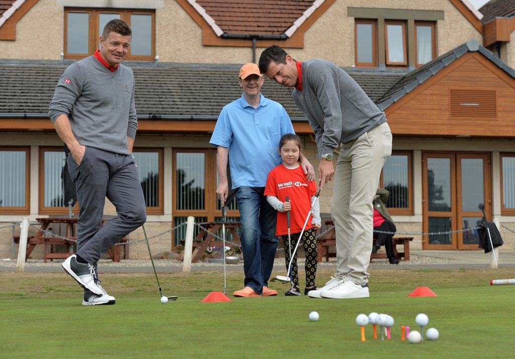 Tennis star Tim Henman working with the Golf Foundation at the 2018 Open at Carnoustie