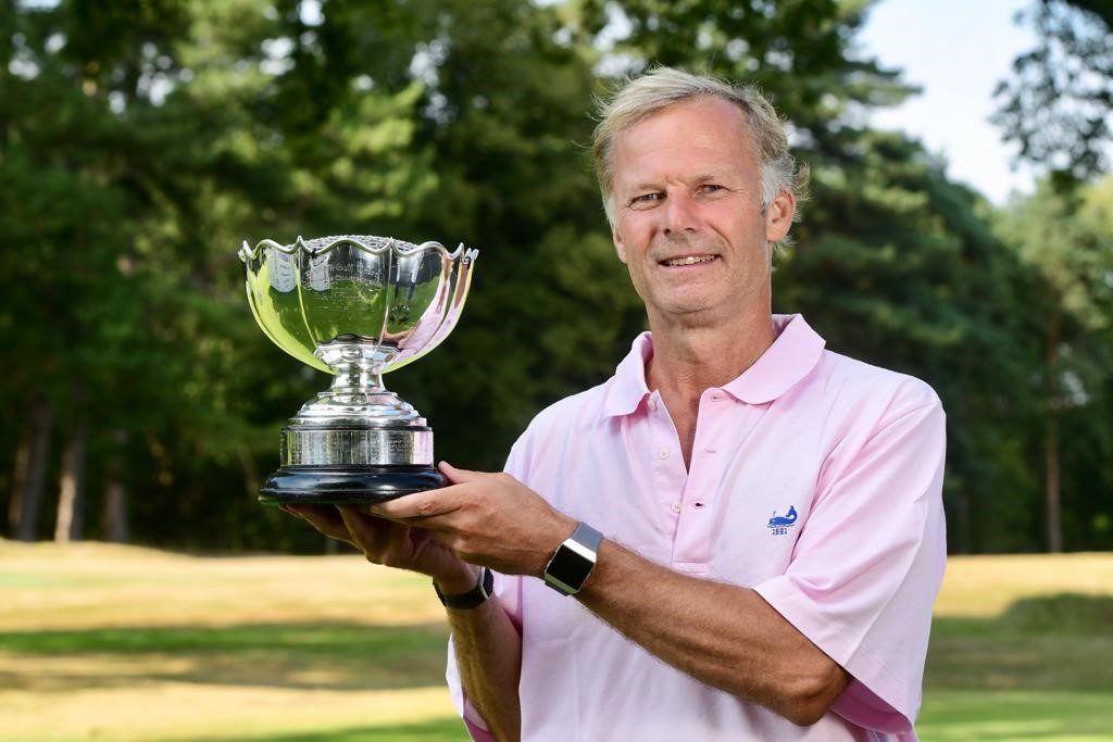 Sunningdale Golf Club’s Rupert Kellock won the 2020 English Senior Amateur Championshipat Woodhall Spa