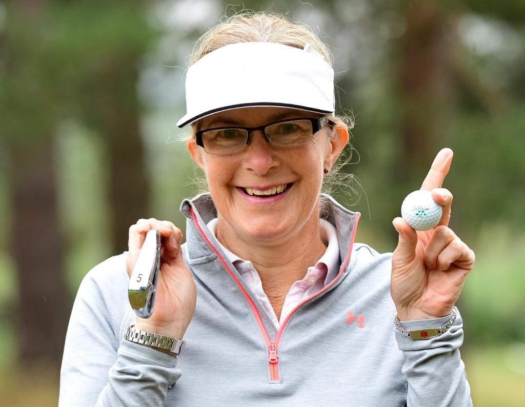 Royal Cromer’s Tracey Williamson had a hole-in-one in third round of the 2020 English Senior Women’s Strokeplay Championship at Frilford Heath